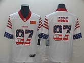 Nike 49ers 97 Nick Bosa White USA Flag Fashion Limited Jersey,baseball caps,new era cap wholesale,wholesale hats